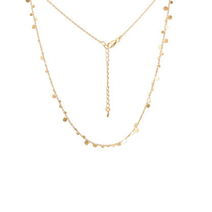 Dot Necklace on Gold Chain