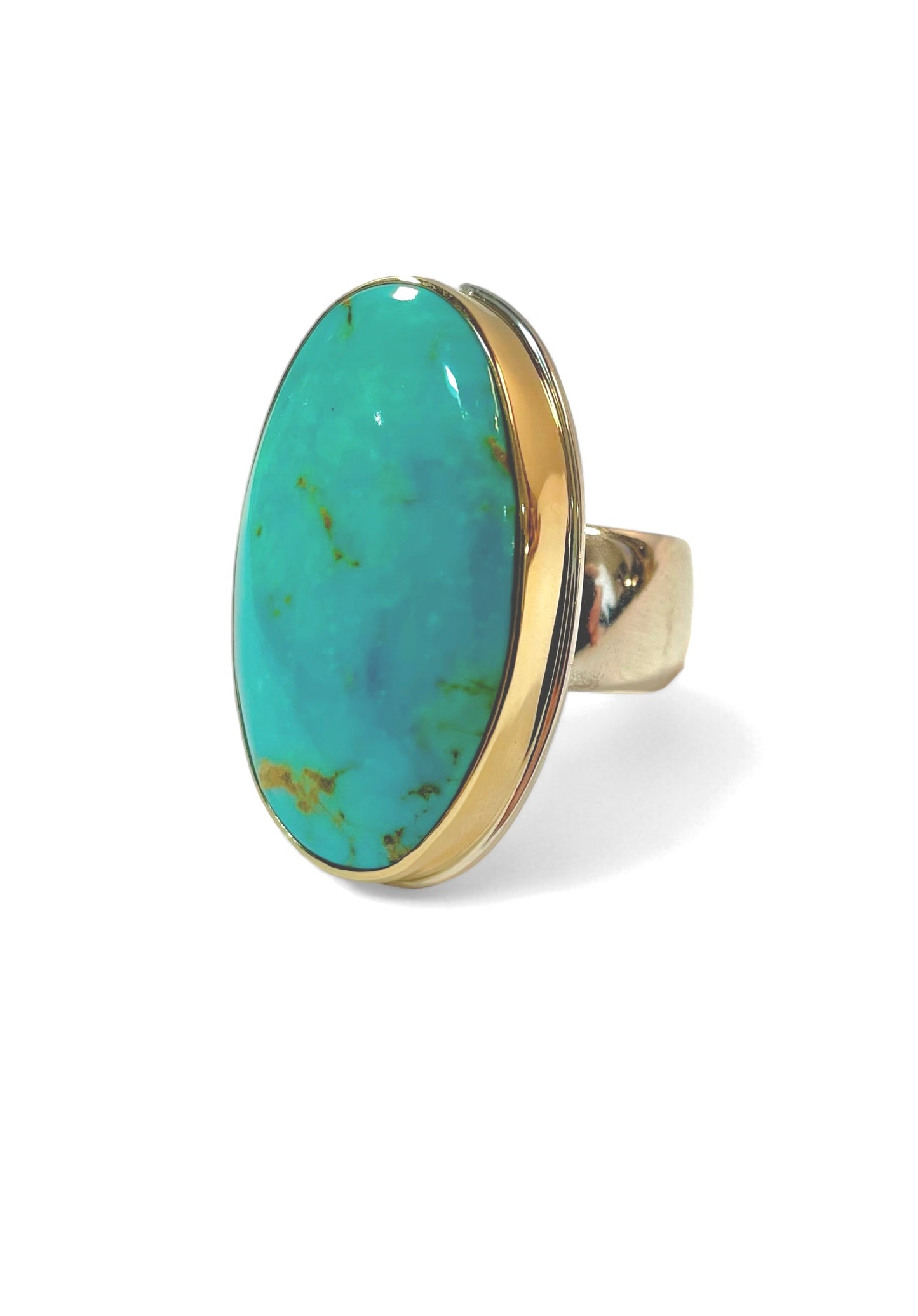 Oval Kingman Turquoise Ring