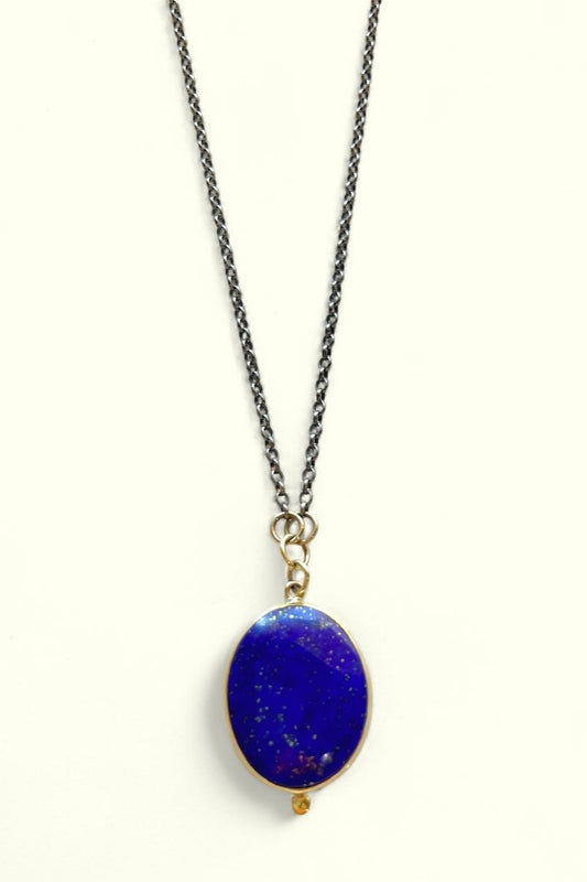 Oval Lapis Necklace