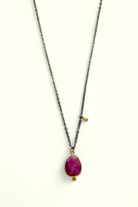 Pink Sapphire Necklace