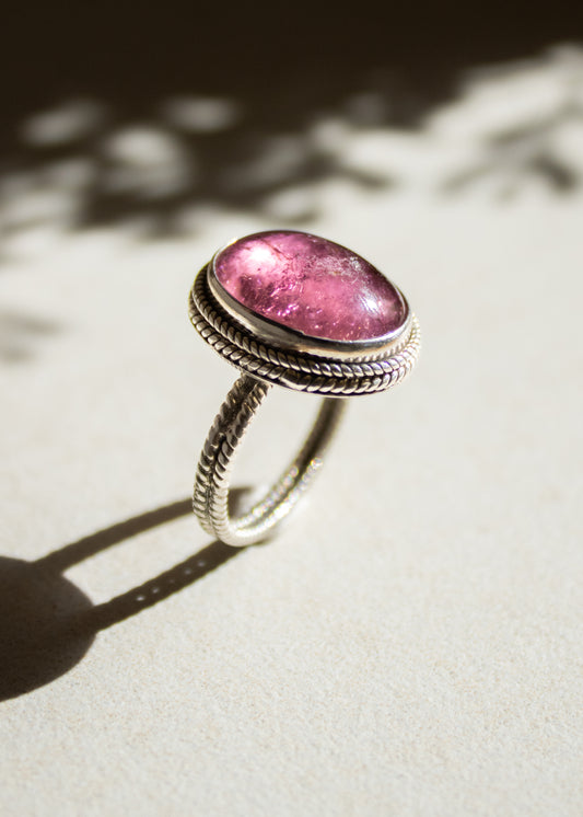 Pink Tourmaline Ring