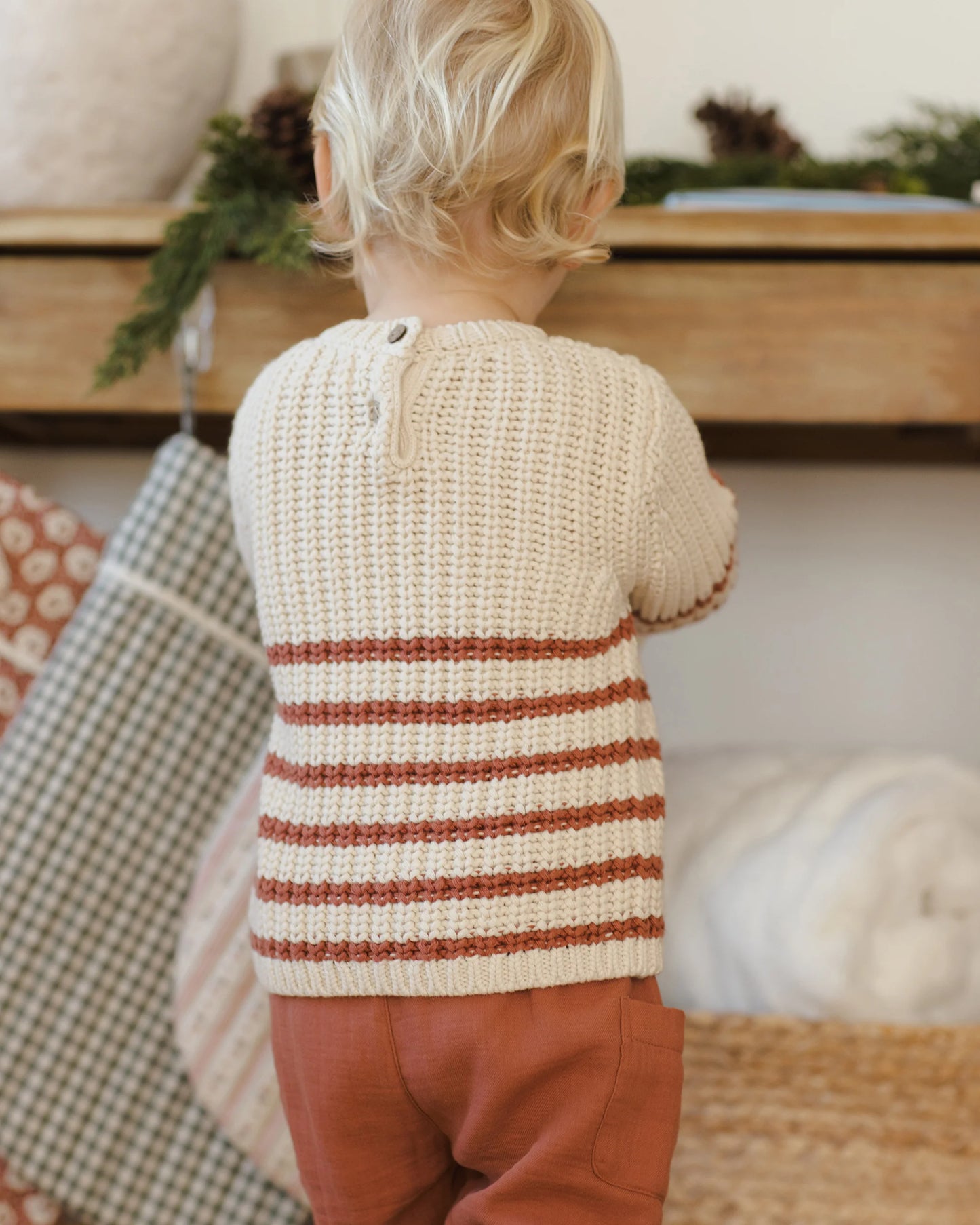 Cranberry Stripe Rex Sweater