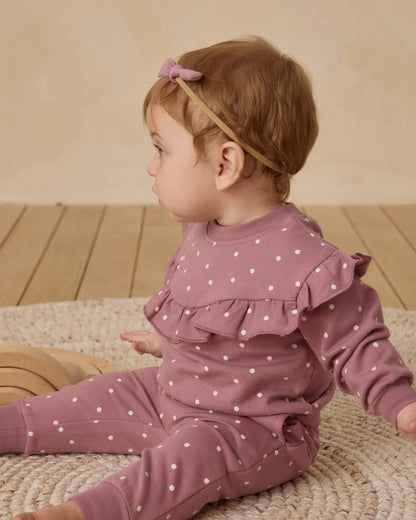 Mulberry Ruffle Sweatshirt