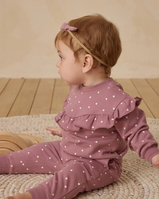 Mulberry Ruffle Sweatshirt