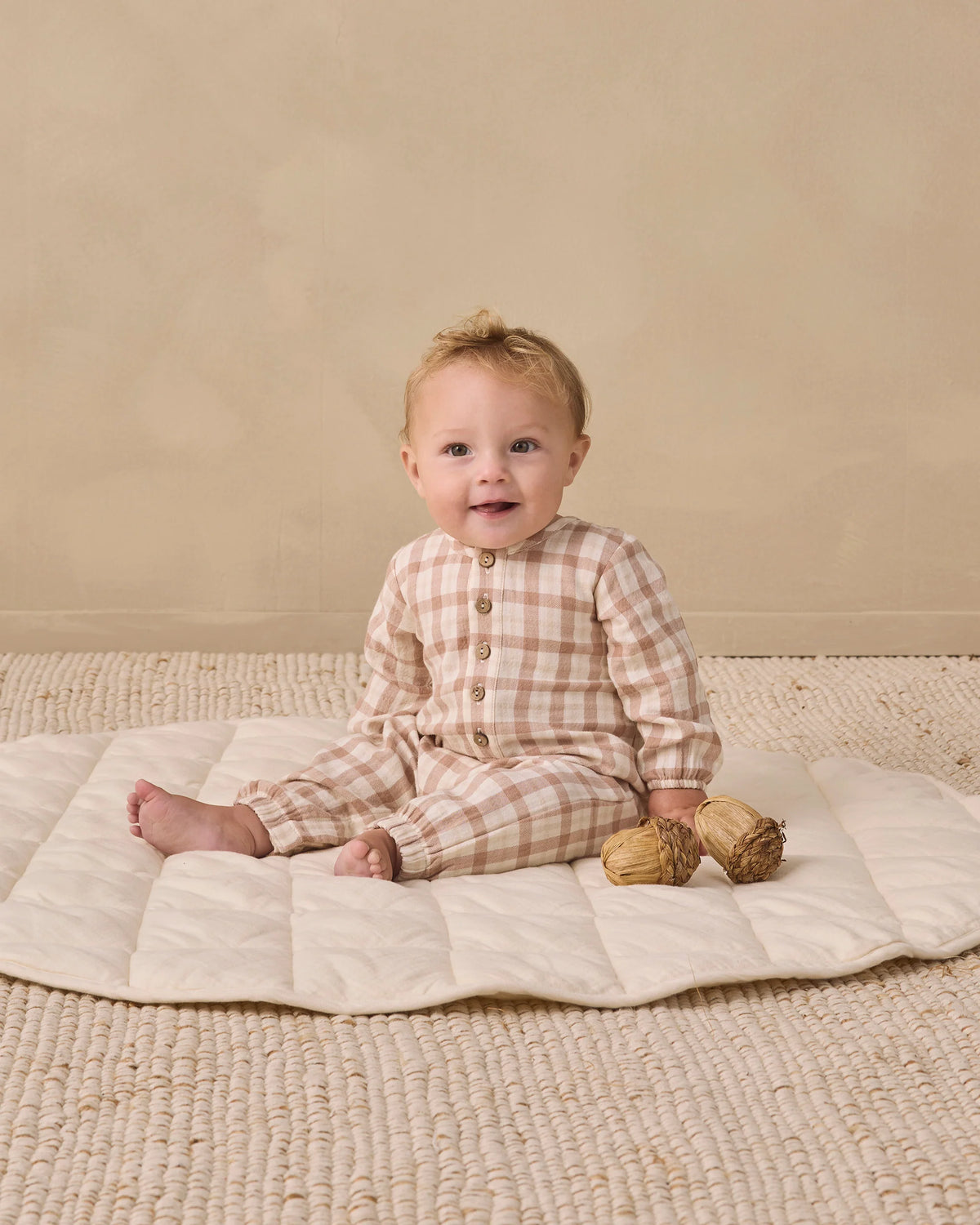 Rustic Plaid Woven Jumpsuit
