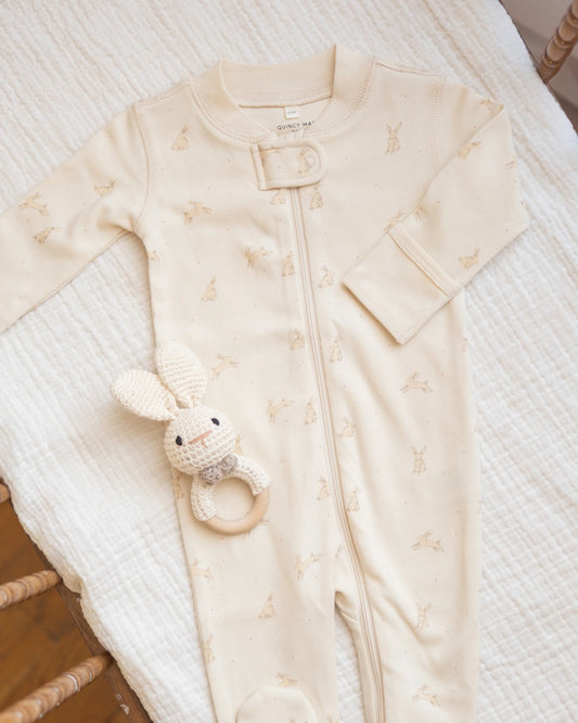 Bunnies Zip Long Sleeve Sleeper