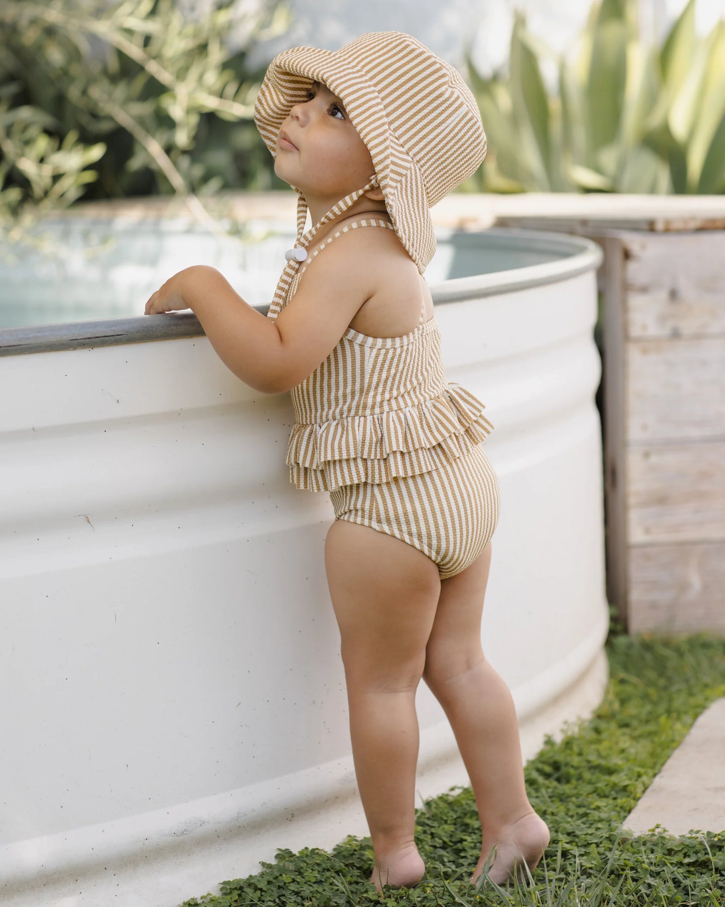 Honey Stripe Bucket Hat