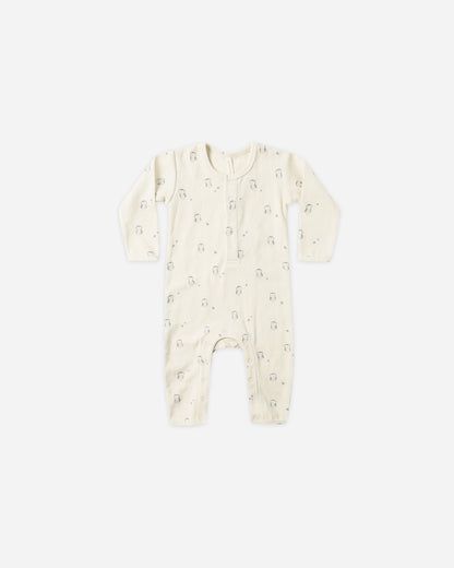 Owls Ribbed Jumpsuit