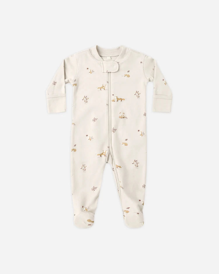 Fox Land Long Sleeve Zip Footie Sleeper