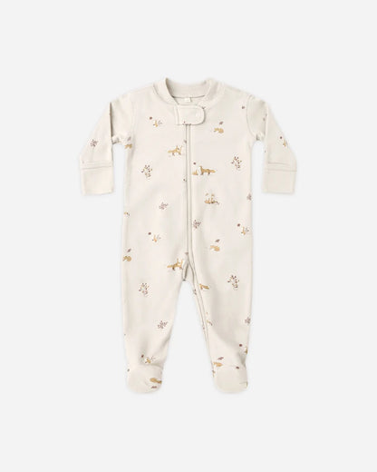 Fox Land Long Sleeve Zip Footie Sleeper