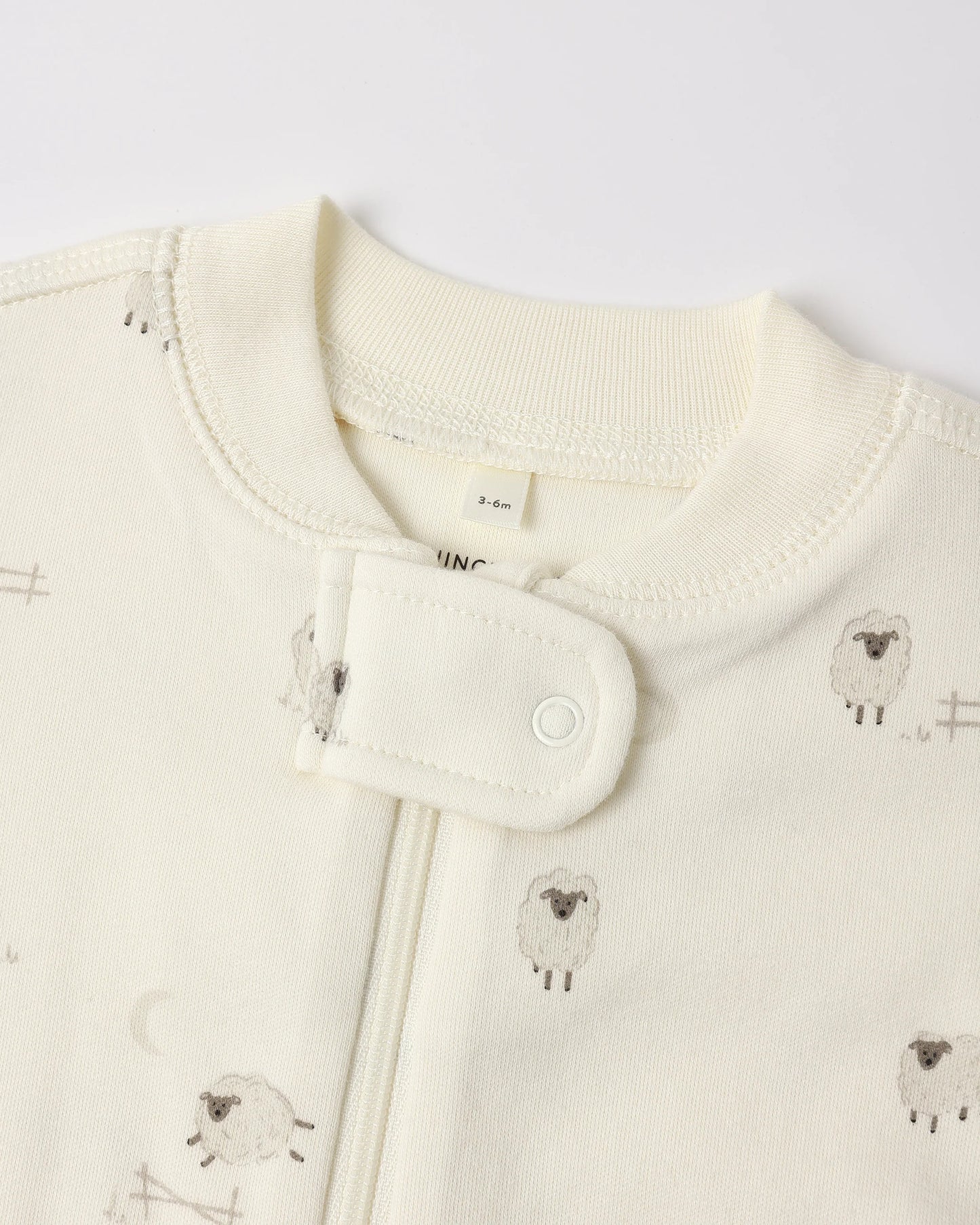 Sheep Long Sleeve Zip Footie Sleeper