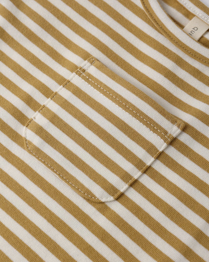 Honey Stripe Sleeveless Romper