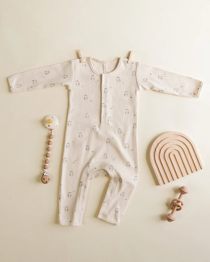 Owls Ribbed Jumpsuit