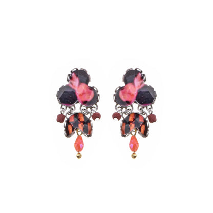 Short Rosy Clay Post Earrings | Ayalabar