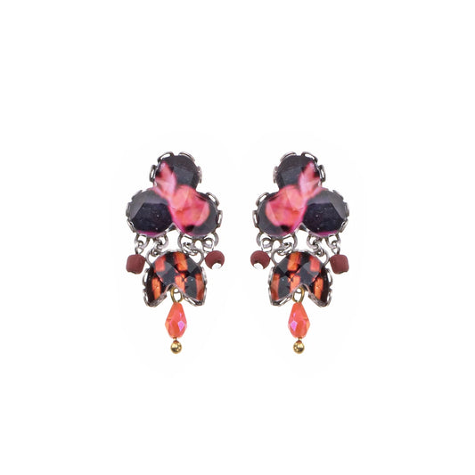 Short Rosy Clay Post Earrings | Ayalabar