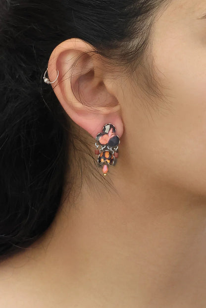 Short Rosy Clay Post Earrings | Ayalabar