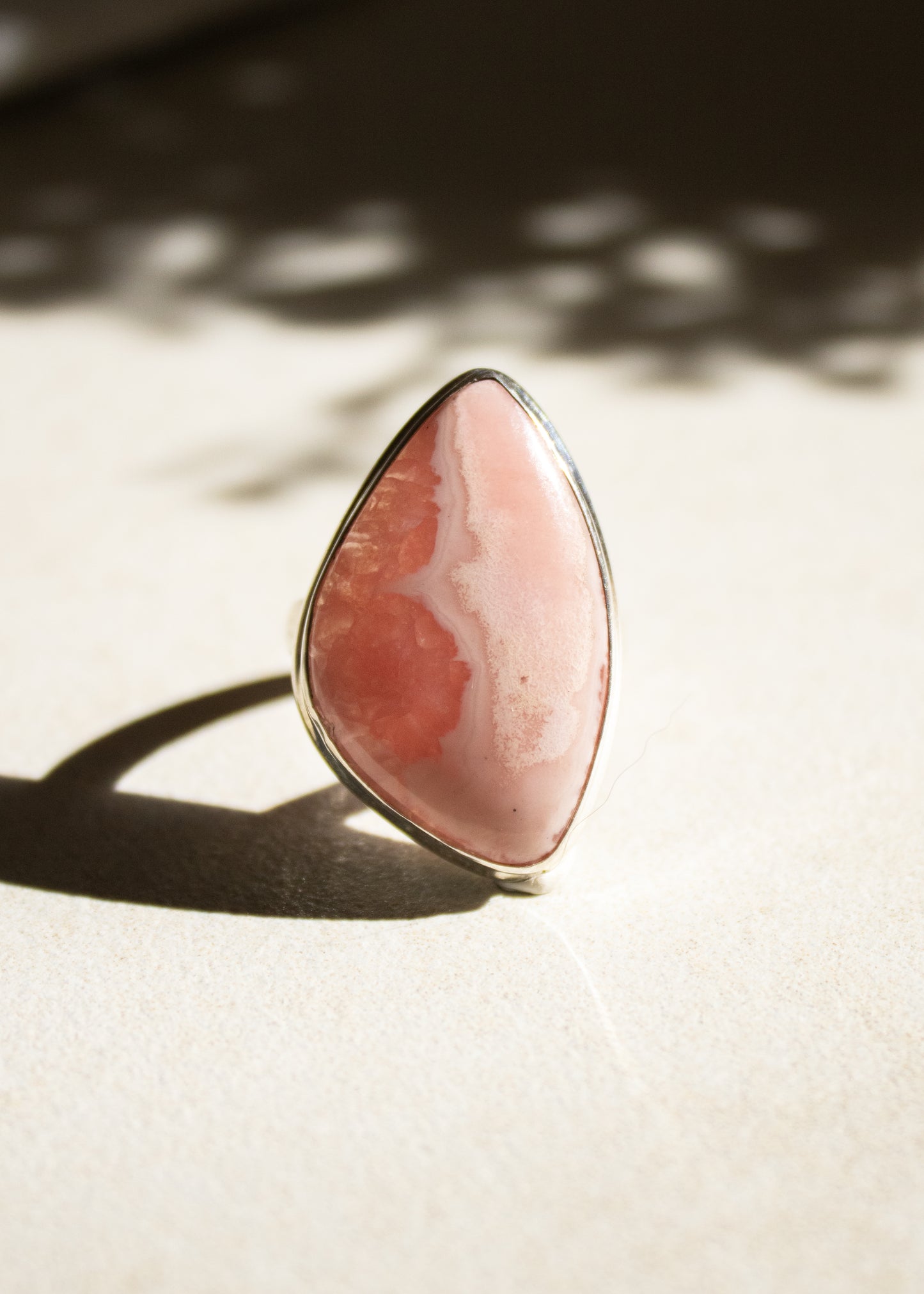 Rhodochrosite Ring
