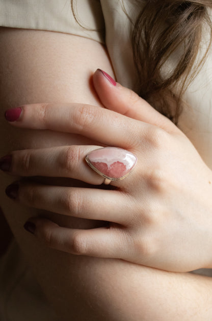 Rhodochrosite Ring