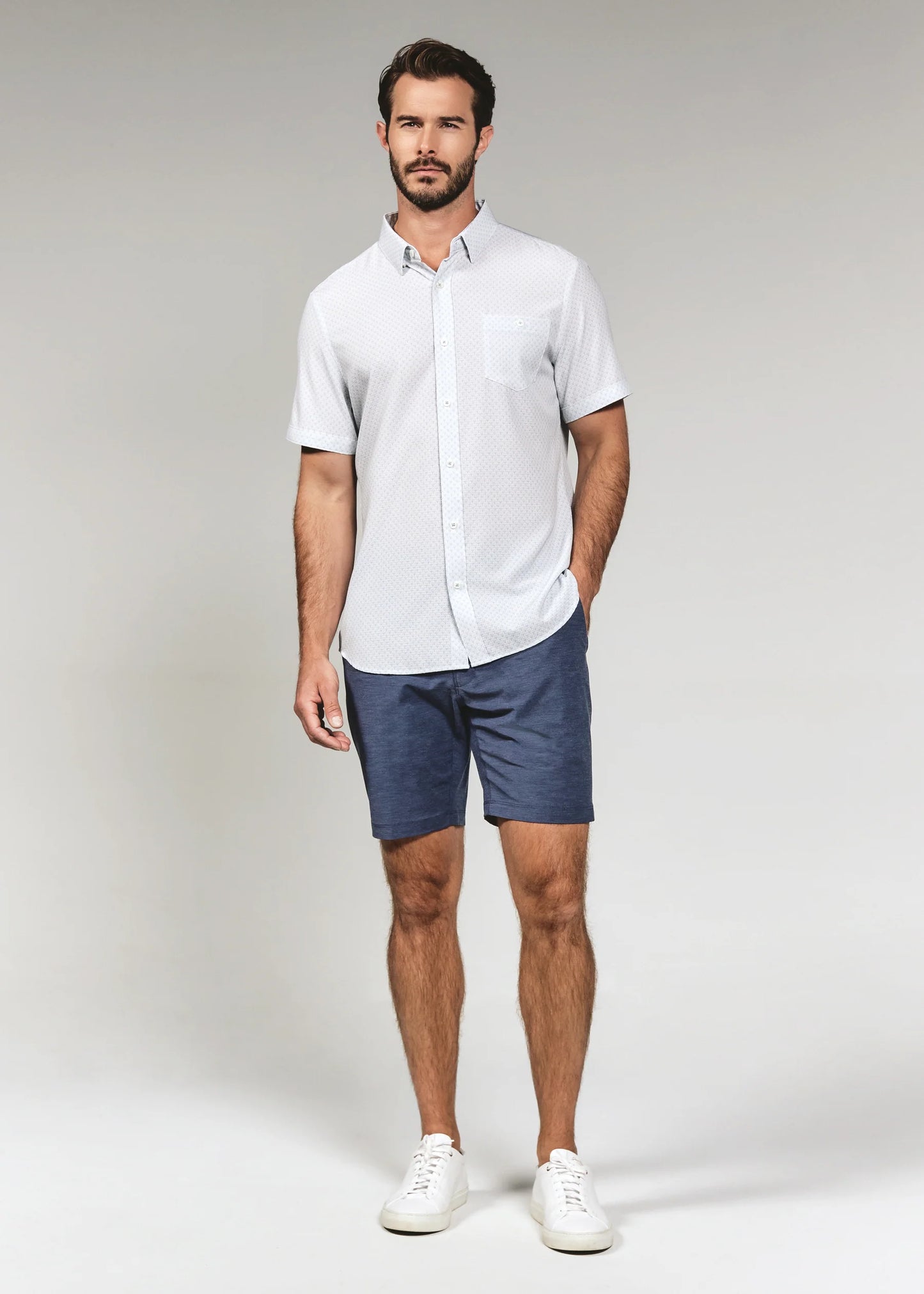 Ryker Shirt in Blue & White | 7Diamonds