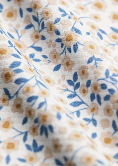 Mercer Shirt in Natural Floral Print | 7Diamonds