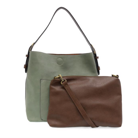 Hobo Handle Handbag in Dusty Sage