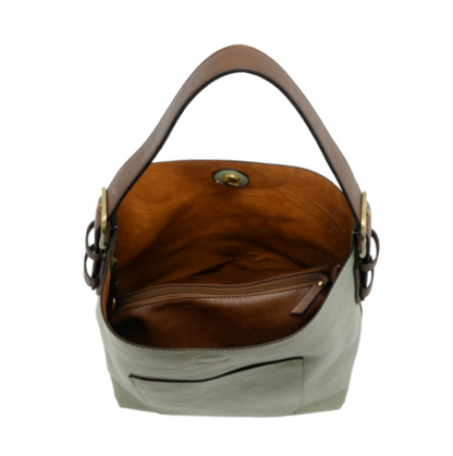 Hobo Handle Handbag in Dusty Sage