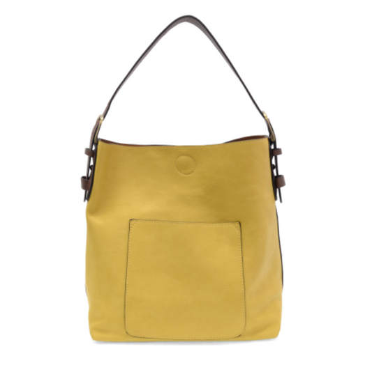 Hobo Handle Handbag in Laguna Yellow