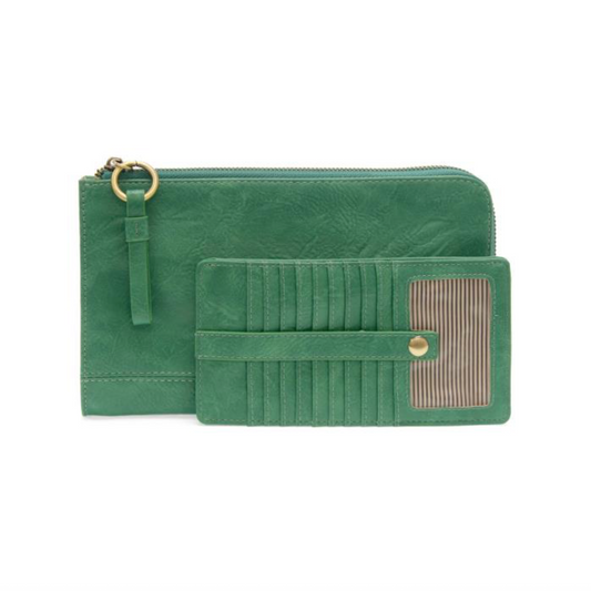 Karina Wristlet in Sea Green
