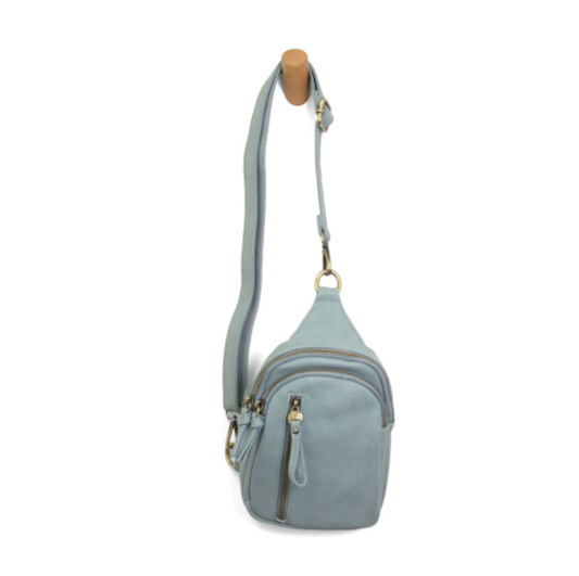 Skyler Sling Bag in Light Denim