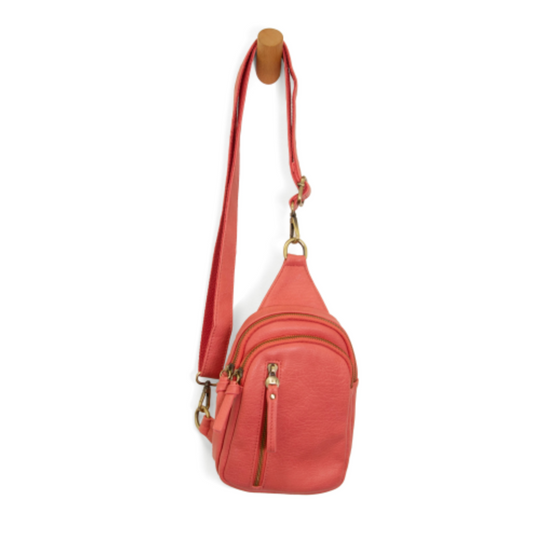 Skyler Sling Bag in Coral