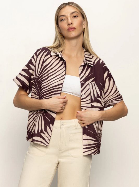 Souvenir Shirt in Palm Print | Sanctuary