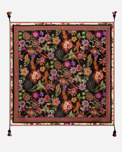 Maxima Square Silk Scarf | Johnny Was