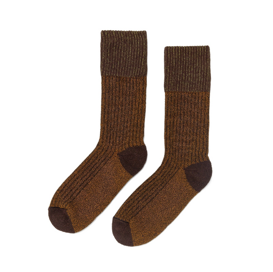 Cushioned Boot Socks in Bronze