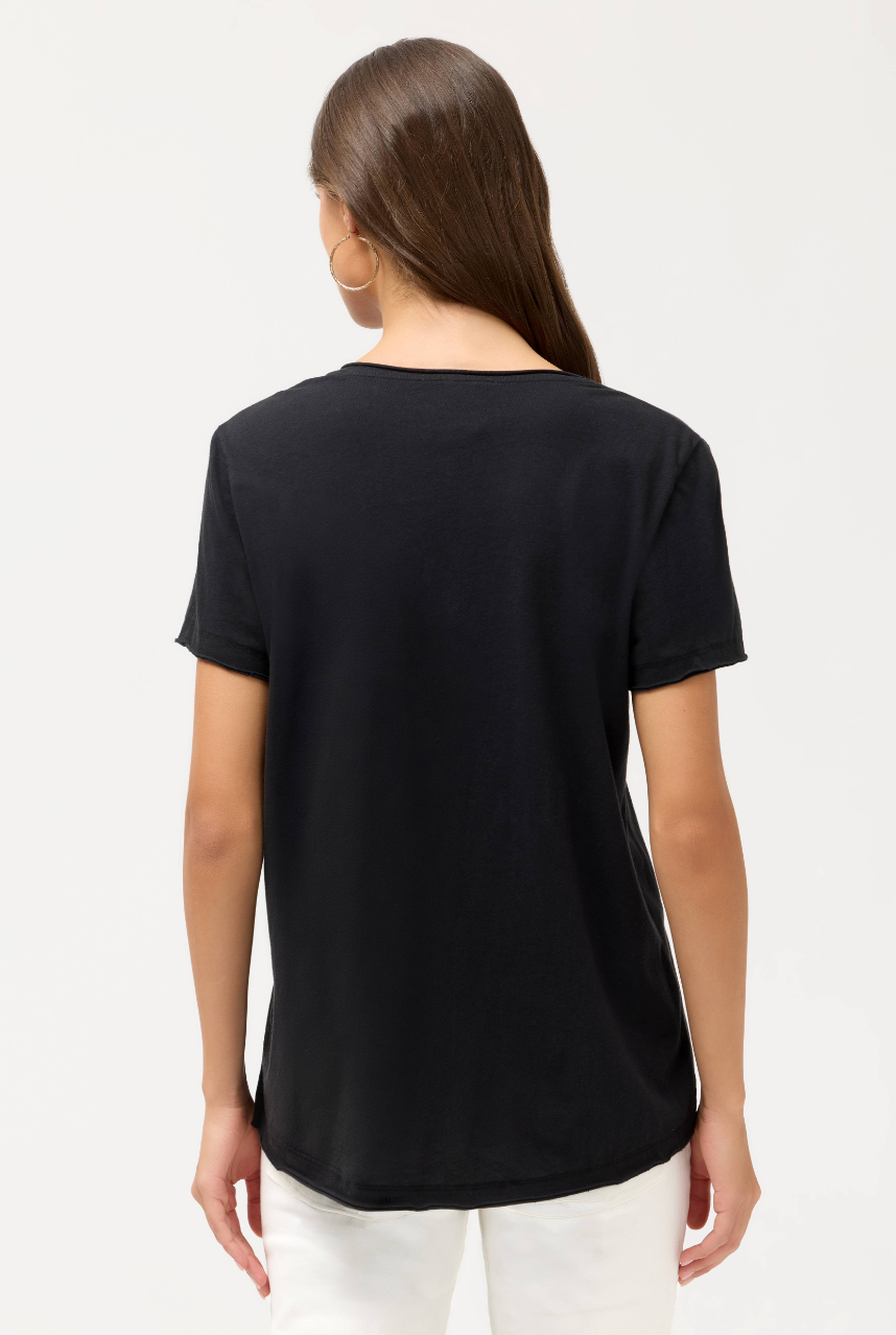 Adina Tee in Black | Johnny Was