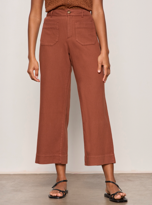 Soft Marine Crop Pant in Clay | Sanctuary