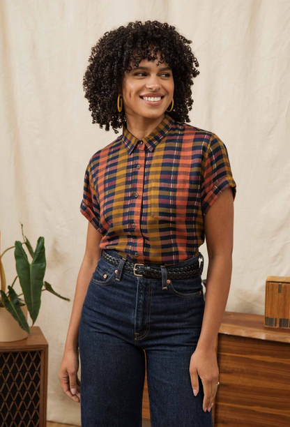 Bea Shirt in Alpenglow Stripe | Bridge & Burn