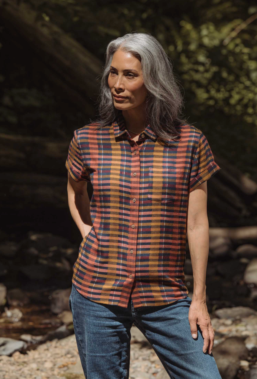 Bea Shirt in Alpenglow Stripe | Bridge & Burn