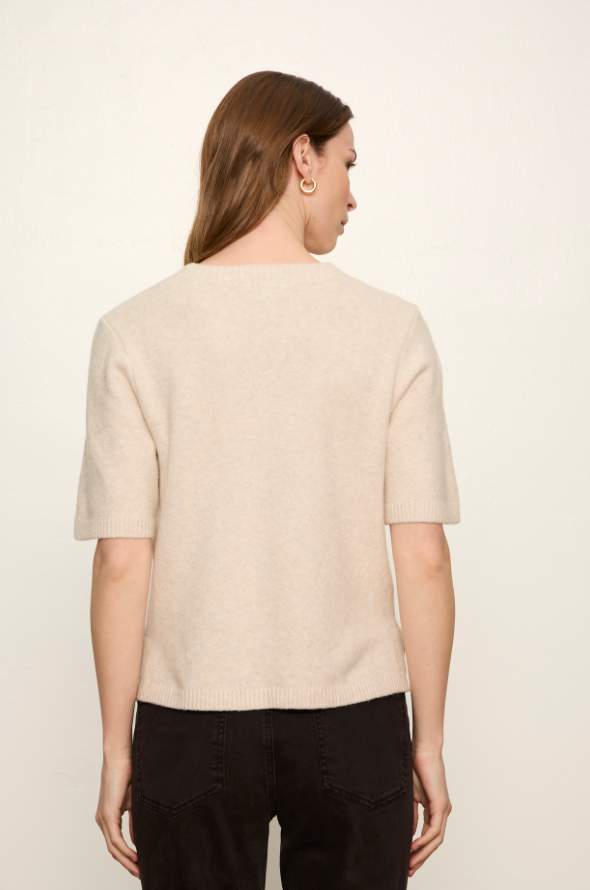 Sweater Tee in Heathered Bone | Sanctuary