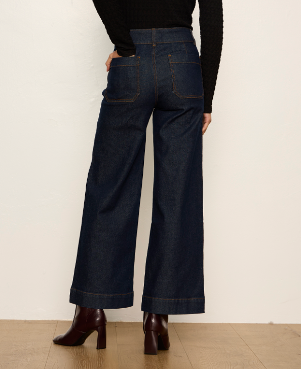 Chelsea Wide Leg Jean in Indigo Rinse | Sanctuary