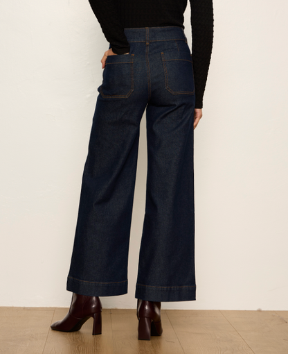 Chelsea Wide Leg Jean in Indigo Rinse | Sanctuary