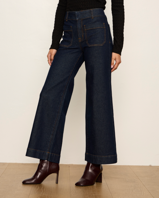 Chelsea Wide Leg Jean in Indigo Rinse | Sanctuary