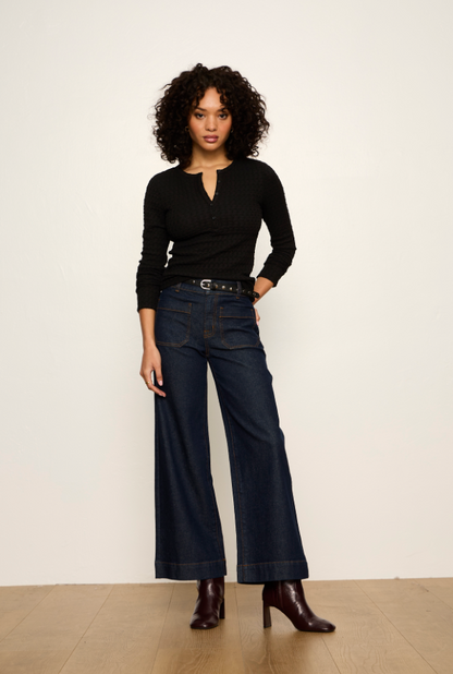 Chelsea Wide Leg Jean in Indigo Rinse | Sanctuary