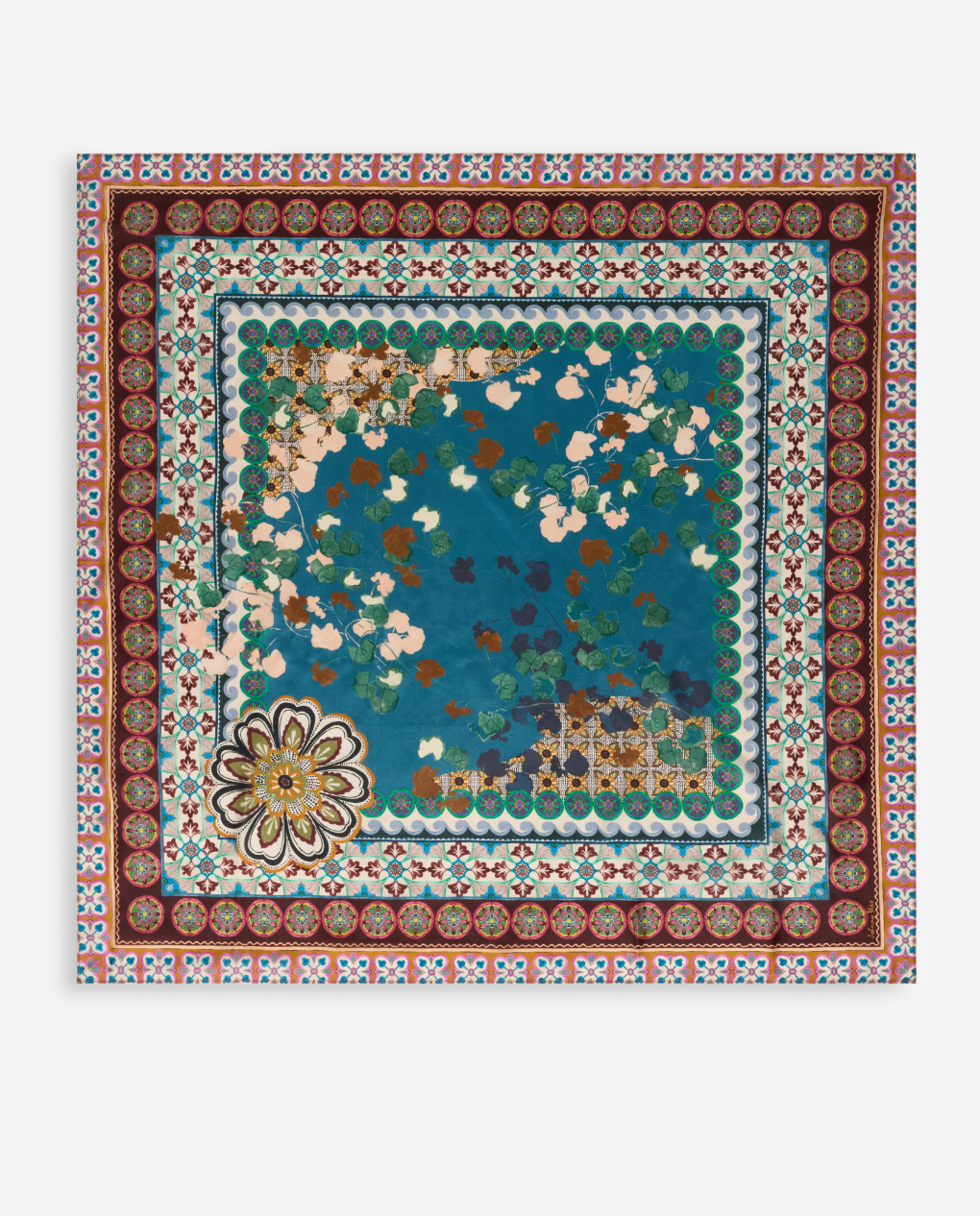 Descanso Square Silk Scarf | Johnny Was
