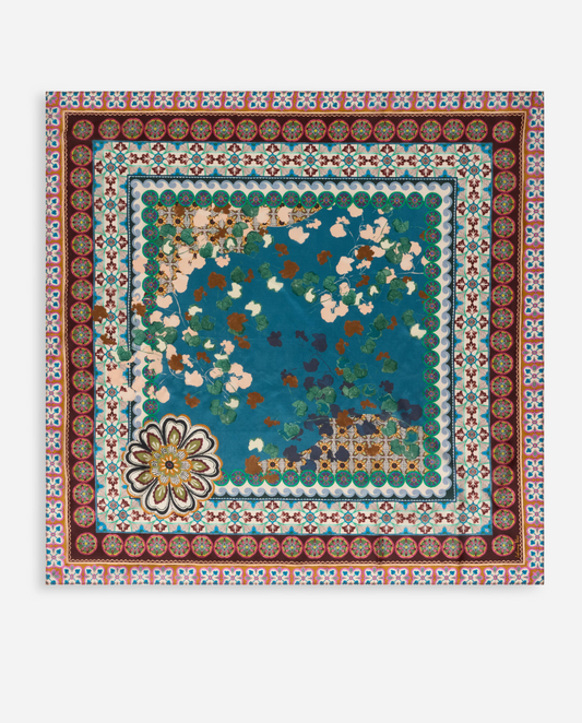 Descanso Square Silk Scarf | Johnny Was
