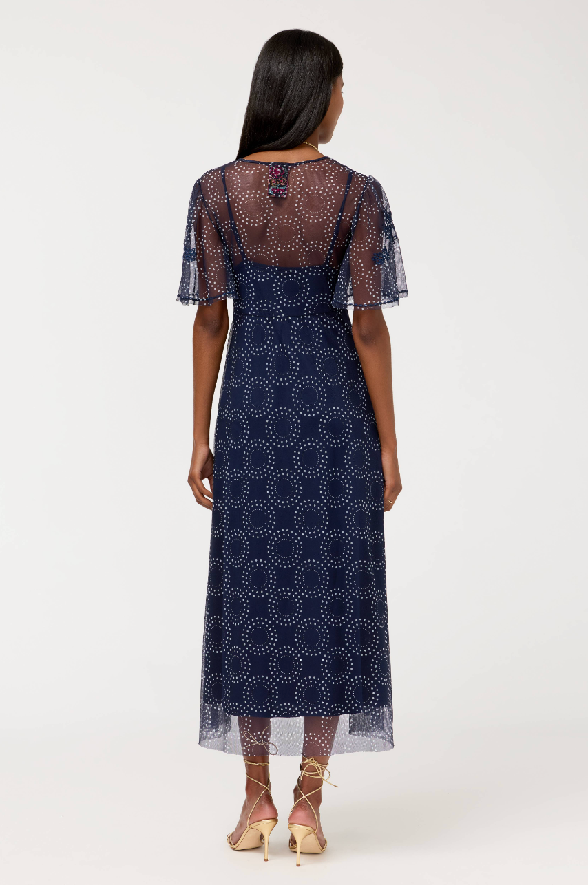 Bronson Mesh Midi Dress | Johnny Was