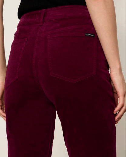 Play Date Velveteen Bootcut in Bordeaux | Sanctuary