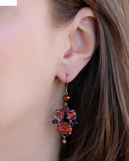 Mulled Wine Dangle Earrings | Ayalabar