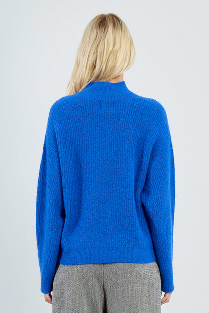 Cozy Turtleneck Sweater in Royal Blue
