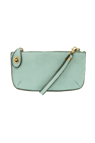 Mini Crossbody Wristlet Clutch in Sky Blue