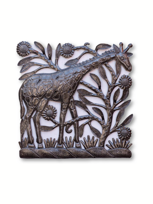 Metal Giraffe Wall Hanging